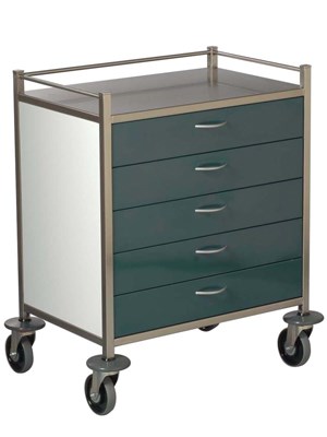 Emergency Equipment Trolley 5 Drawer