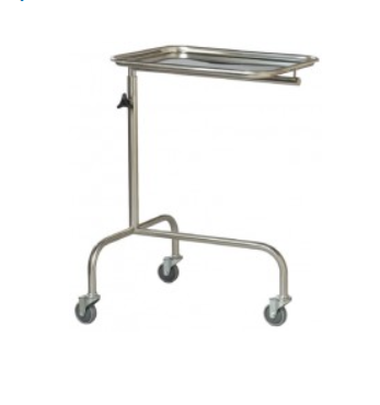Mayo Stainless Steel Instrument Trolley - 3 Leg Base