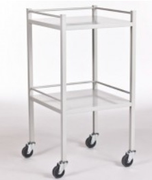 Nova Guard Rail No Drawer Medical Trolley