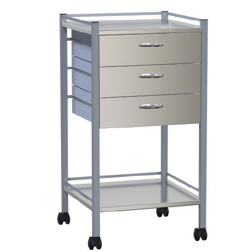 3 Drawer nova trolley 490 x 490 x 900mm