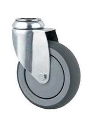 CASTER 125MM DIA. PLAIN BOLTHOLE - Set/4