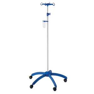 IV Stand with Blue Polymer Base