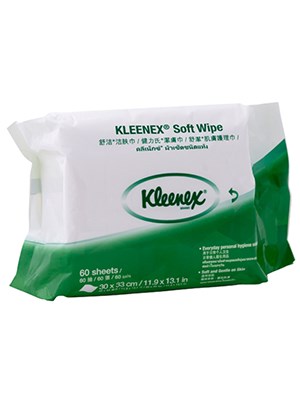 KLEENEX SOFT PATIENT WIPES 60x12'S