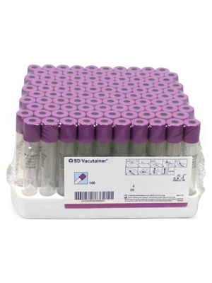BD Vacutainer 3mm Tubes 13mm x 75mm Box of 100