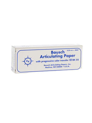 Articulating Bite Paper Booklets Bausch Blue 200micron
