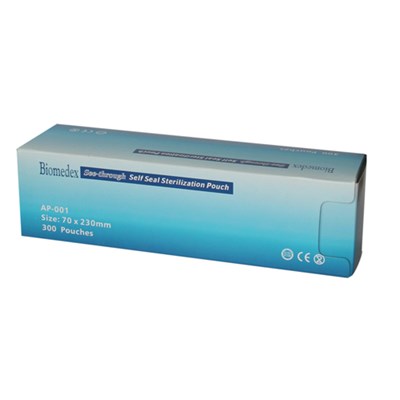 AUTOCLAVE 190X358MM POUCH S/SEAL 200's