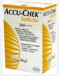 SOFT CLIX II LANCETS ACCU-CHEK 0.4mm Box/200 