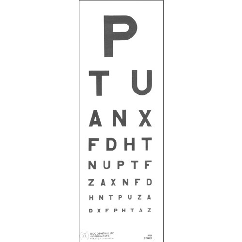 6 Metre Snellen Chart