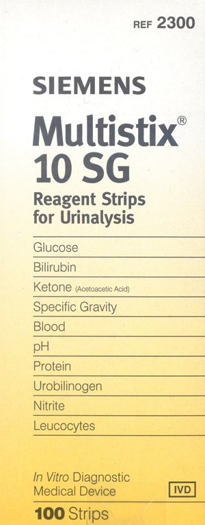 Multistix 10 SG Reagent Strips for Urianalysis - Box/100