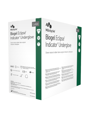 Biogel Eclipse Indicator Natural Latex Underglove Size 8 - Box/50