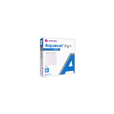 AQUACEL Ag+ Extra Wound Dressing 10cm x 10cm