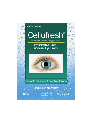 Eye Drops CelluFresh Dry Eye Relief Preservative free 0.4ML