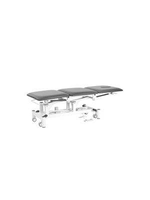 Three Section Medical Treatment Couch Hi Lo Electric Grey