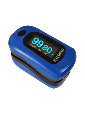 Fingertip Oximeter Adult PC6031 Dark Blue Dual OLED Display 2 x AAA Battery
