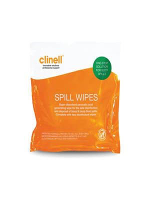 Spill Wipes Orange Kit Clinell 