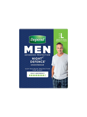 Depend Real Fit Men Night Defence Underwear Large