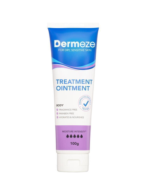 Dermeze Treatment Ointment Moisturising Dry Sensitive Skin 100g