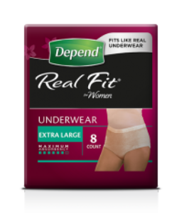 Depend Real Fit Underwear XL - Ctn/4