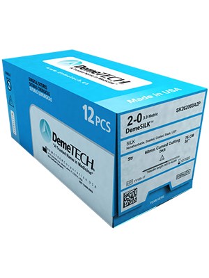 DemeSILK 2/0 24mm 3/8 RC 45cm - Box/12