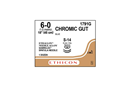 CHROMIC GUT Sutures Blue 45cm 6-0 S-14 8mm - Box/12