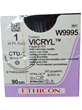 Coated VICRYL™ Sutures Violet 90cm 1 CTD-1 36mm - Box/12