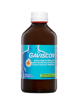 Gaviscon Peppermint Liquid Heartburn & Indigestion Relief 600mL