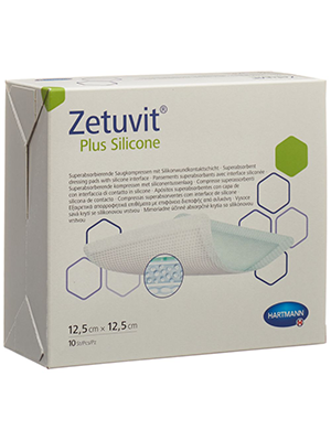 ZetuvitĀ® Plus Silicone Dressing 12.5cmx12.5cm- Box/10