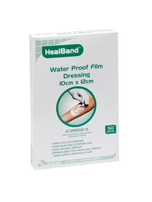 Island Film Dressing Waterproof Healband 10cm x 12cmHealband Waterproof Island 10x12cm 50