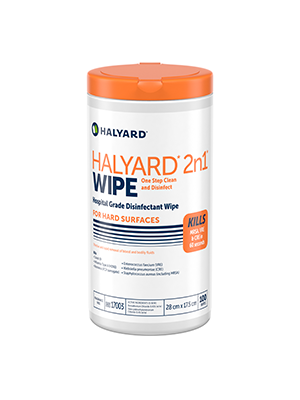 HALYARD* 2n1* WIPE Canister Wipes - Ctn/12