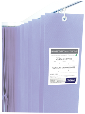 Haines® Disposable Curtains 4.5m x 2m - Lilac 