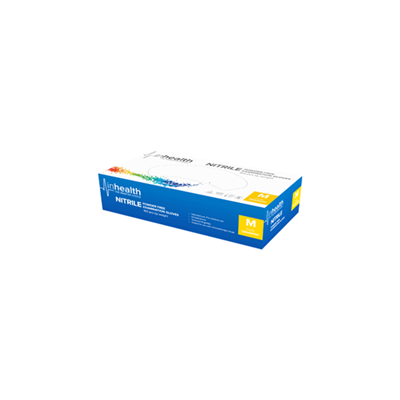 inhealth Examination Gloves Nitrile Powder Free Medium