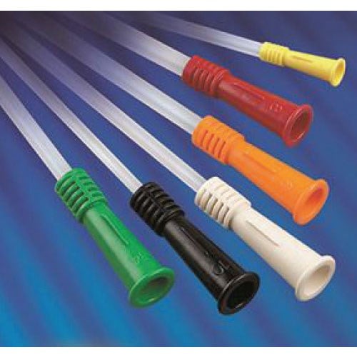 Nelaton PVC Catheter Male Double Wrapped Soft 10FG 40cm Black