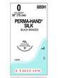 PERMA-HAND* Silk Sutures Black 75cm 0 FSL 30mm - Box/36
