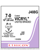 Coated VICRYL® Absorbable Sutures Undyed 7-0 45cm P-1 11mm - Box/12