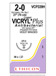 Coated VICRYL Plus Absorbable Suture Violet 70cm 2-0 - Box/36
