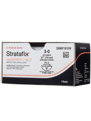 STRATAFIX™ Spiral Monocryl® Plus Suture, Undyed 4-0 30cm - Box/12