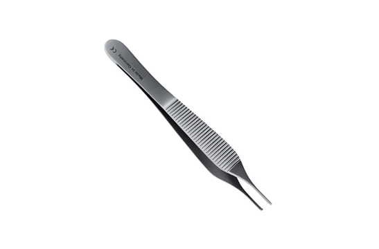 KLINI Adson Tissue Forceps 1x2 Teeth 12cm
