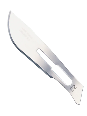 Surgical Design No. 22 Carbon Scalpel Blade
