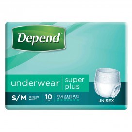 Depend Underwear Super Plus Small/Med 10X4