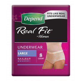 Depend Real Fit Underwear Large - Ctn/4