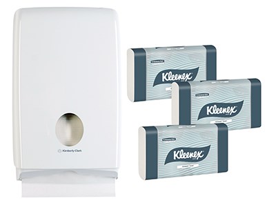 Kimberly Clark® KLEENEX® Towels Starter Pack Dispenser - Ctn/1350
