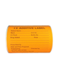 Additive Intravenous IV Labels 10.2cm x 7.6cm, Orange 200s
