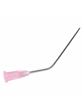 Micro Ear Suction Tube 18G Bent Non-Sterile Pink