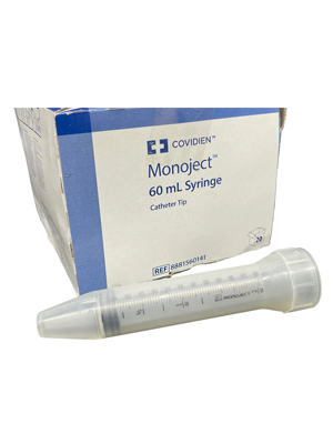 Enteral Feeding Tip Syringe Catheter Monoject 60mm