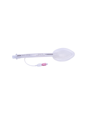 Mask Laryngeal Airway Silicone Disposable Pink Translucent Size 5