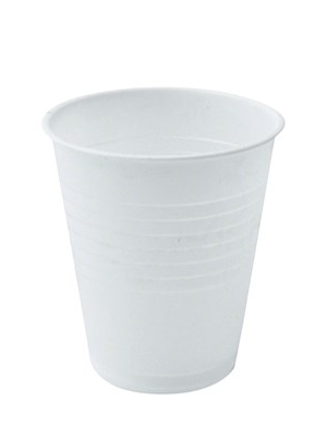 Plastic Takeaway Cup White Leakproof 180ml Disposable