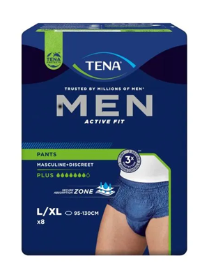 TENA Men Pants Active Fit Plus Lrg Pkt 8