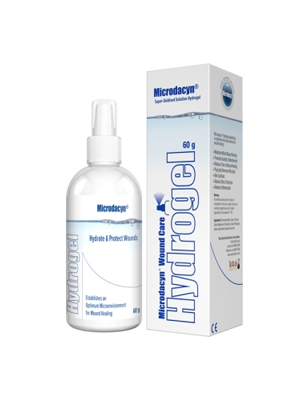 Microdacyin Hydrogel Spray Non-irritating Wound Care Solution 60g