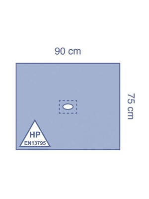 Fenestrated Drape with Adhesive Bilam 90cm x 75cm