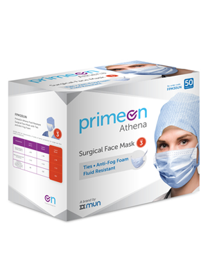 PRIMEON Athena Level 3 Surgical Mask with Ties & Anti-Fog
